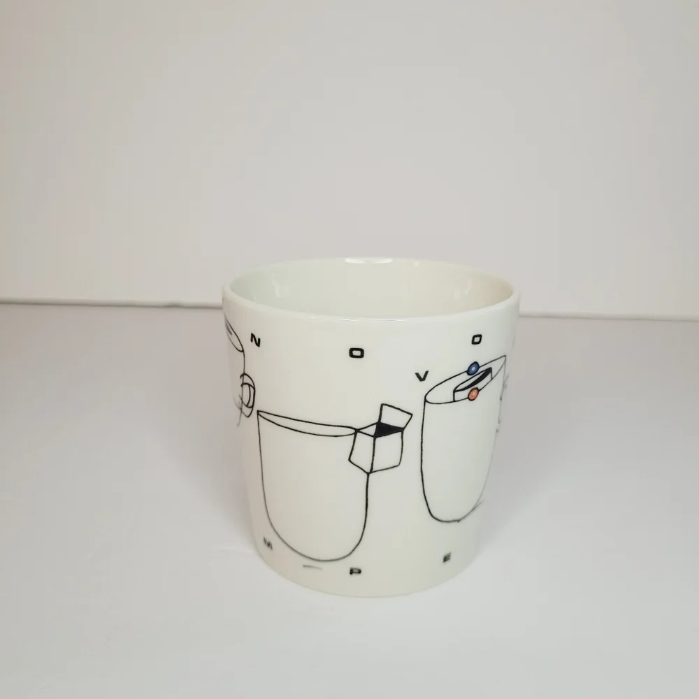 Arabia Finland Teema Ceramic Mug Coffee Rare Minimalist Simple Tea Collector Fun